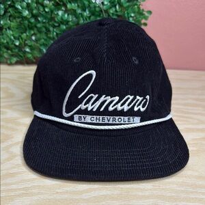 Camaro by Chevrolet Black Corduroy Hat